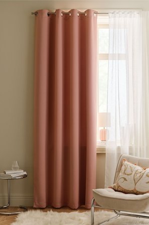 &Home - Mörkläggningsgardin Linnie 1-pack - Rosa - Mörkläggningsgardiner - 250 - Från Homeroom