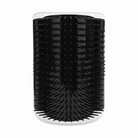 Väggmonterad kattborste med fack för kattmynta, 13x9cm