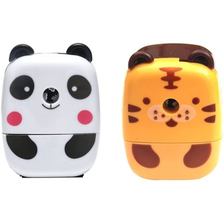 2 stk Dyreblyantspisser, Små Skoleartikler for Barn