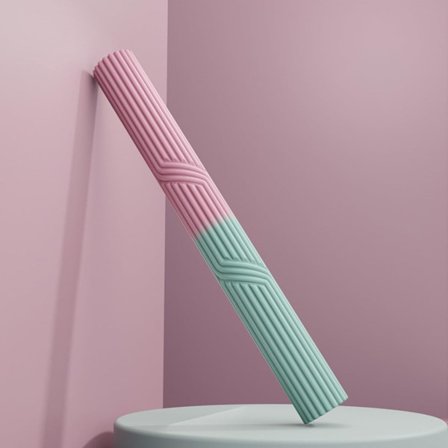 ING Motstandsbåndsett - Silikon Fitness Trener, Bærbar Pilates Bar, Elastisk Treningsstang, Treningsutstyr for Hele Kroppen, Justerbart Treningsutstyr