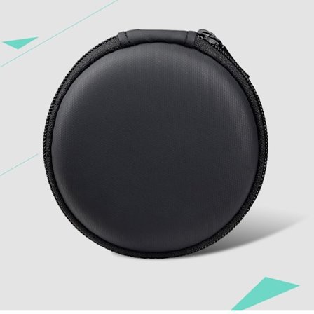 Mini-hovedtelefonopbevaringsboks, hård skal lynlås opbevaringsboks, Prot