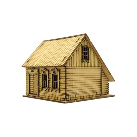 1/72 Trehus i europeisk stil for mikrolandskap sandbordarkitekturmodell stil A[HK]