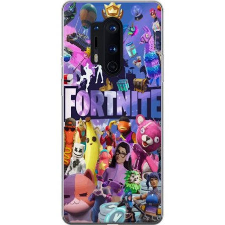 Kompatibelt Mobilskal till OnePlus OnePlus 8 Pro Fortnite kollage Victory Royale karaktärer skins byten färgglad Fortnite spel design