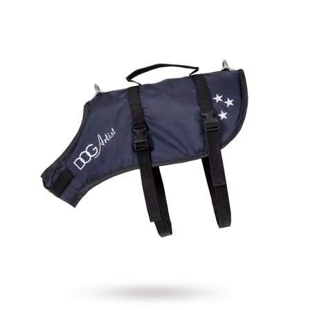 DOGArtist - Navy Star - Hundeflytevest - for store hunder - Flytevester til hund