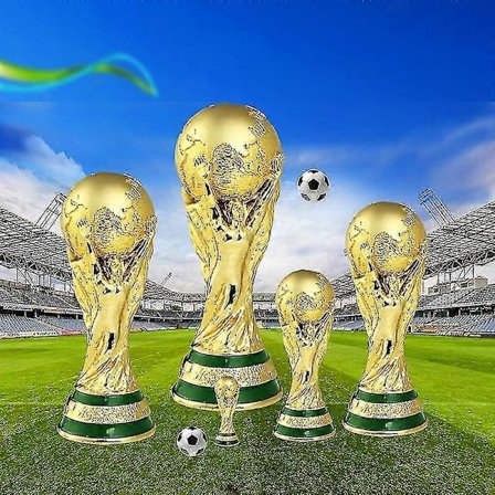 VM Fotballtrofé Resin Replika Trofé Modell Fotballfan Suvenir Gave (16cm)