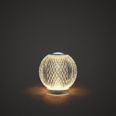 Krystalllampe, Diamantbordlampe - Justerbart lys - Rund LED N