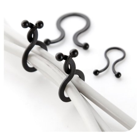 Kabelklämmor Organizer Cord Management System för hemmakontor 20-pack