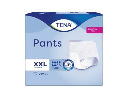 Tena Pants Bariatric Plus, XX-Large, 12 stk.