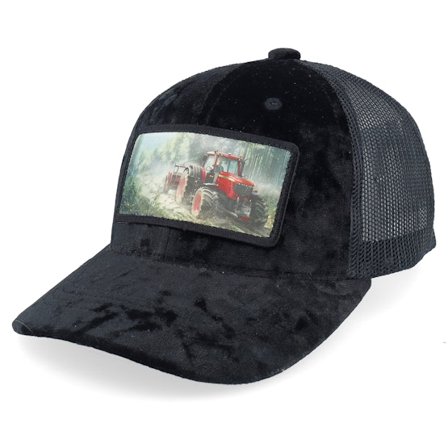 Calza Pennello - Black - trucker - Cap - Kids Red Tractor Velvet Black Trucker - Hatstore