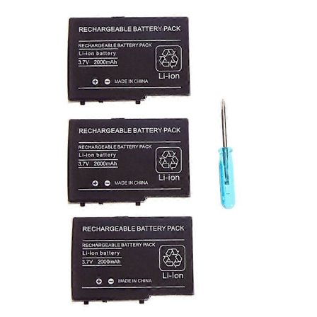 2000mAh Batteri til DS Lite Nds Ndsl 3.7V Lithium-ion Batteri + Værktøj