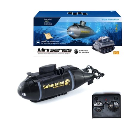 Lille fjernstyret ubåd fjernstyret speedbåd børn ny eksotisk vand (FMY)