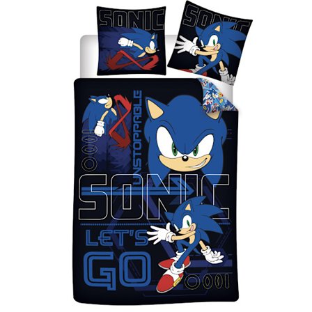 Sonic the Hedgehog Unstoppable bäddset 140×200 cm, 70×90 cm