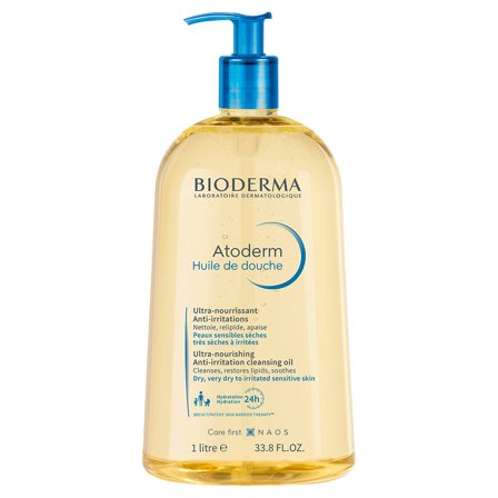 BIODERMA Huile de Douche Olio ultra-nutriente - Anti-irritazioni 1L - Olio Doccia