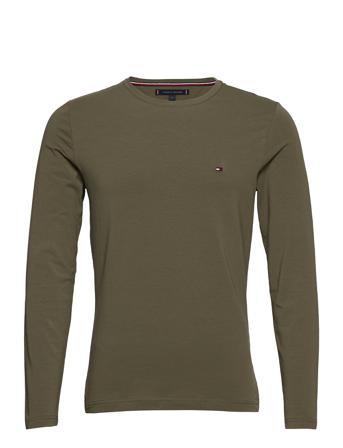 Stretch Slim Fit Lon T-Langærmet Skjorte Grøn Tommy Hilfiger