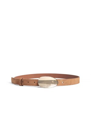 NA-KD Wildledergürtel mit runder Schnalle - Gürtel - Braun - Small/Medium