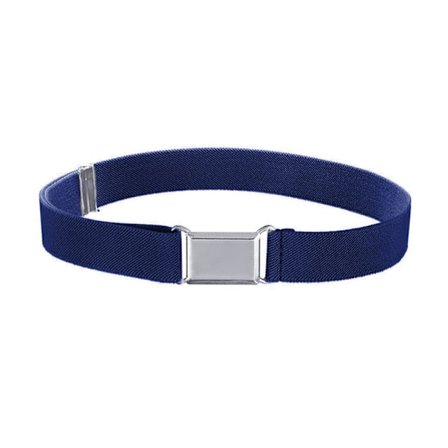 Tibetansk Cyan Barnebelte Jentebelte Elastisk Belte Justerbart Belte med Hjerteformet Spenne for Bukser Jeans Kjoler