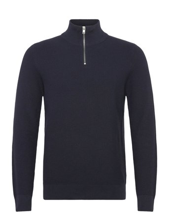 Lindbergh | Recycle Structure Knit 1/2 Ziprecycle Structure Knit 1/2 Zip | L