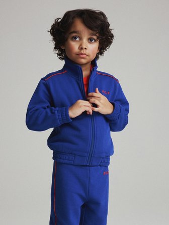 Polarn O. Pyret Sweatshirt dragkedja - 122 - barnkläder - blue