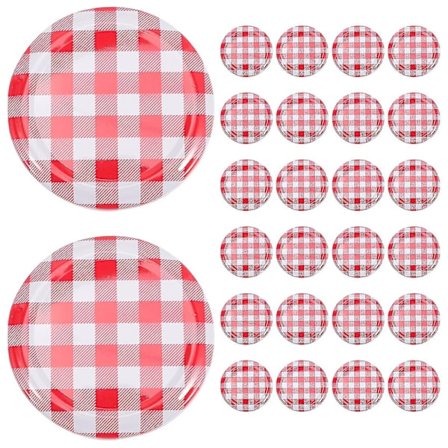 40 st Jam Jar Lids, Wide Mouth, Screw Bands, Mason Jar Lids, Storage Lids for Canning -XXBY 7.4X7.4cm