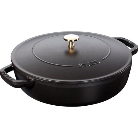 Staub Cocotte Chistera traktörgryta 24 cm 2,4 liter, svart | Matlagning > Kokkärl & Stekpannor > Stekpannor > Traktörpanna | Bagaren och Kocken