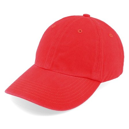 Richardson - Red - unconstructed - Cap - R55 Solid Red Dad Cap - Hatstore