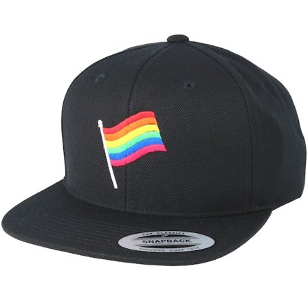 Pride - Svart snapback Keps - Flag Black Snapback @ Hatstore