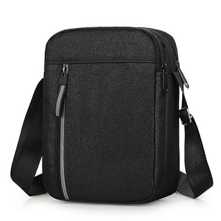 Mote Herre Solid Justerbar Stropp Skulderveske Vanntett Crossbody-veske Messenger Bag db