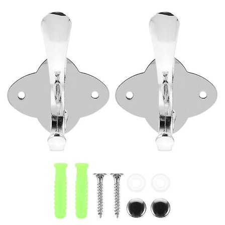 2 stk Håndklekrok i Rustfritt Stål, Bærbar Kleshengeroppheng for Kjøkken og Bad