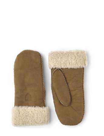 Hestra Sheepskin Mitt Green - Brown - 6