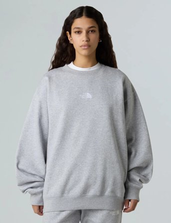The North Face W Essential Oversize Crew - Grey - M