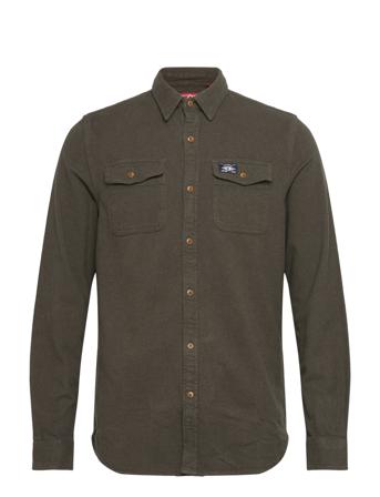 Vintage Trailsman Flannel Paita Rento Casual Khaki Green Superdry
