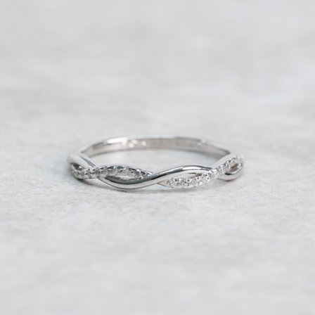 Förlovningsring Förgätmigej, 18K Vitguld - Förlovning- och vigselringar