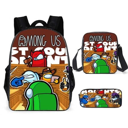 Among Us Space Werewolf Kill DY-ryggsäck i tre delar I