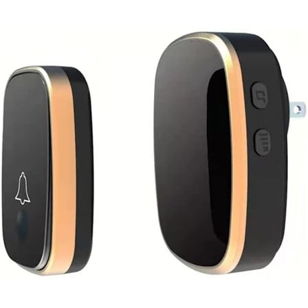 Trådlös dörrklocka, 1 000 fot räckvidd, tillräckligt hög med 5 volymnivåer och ljudlöst läge, dörrklockor med LED-blixt