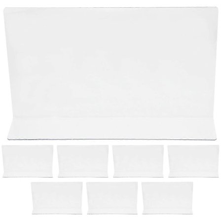 8 stk Plast Hylledeler Klare Skap Hylledeler Hylle Separatorer