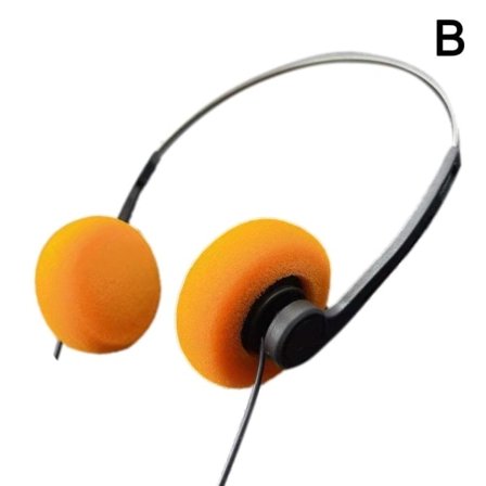 Retro Nostalgisk Headset MP3 Walkman Hovedtelefoner Øretelefoner orange one-size