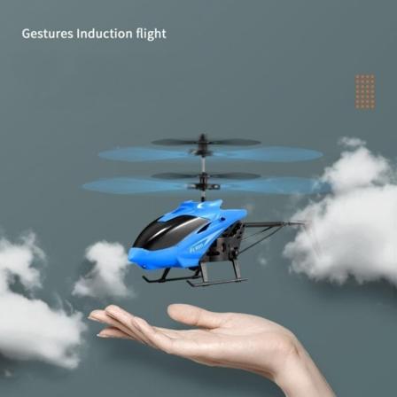 Fjernbetjent helikopter, 2-kanals RC helikopterlegetøj til børn, 2,4 GHz høj og lav 2 hastighed op og ned flyvende fjernbetjent helikopterlegetøjsgave