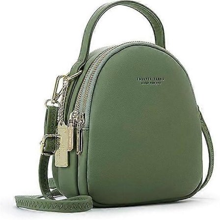 Mini Rygsæk Dame Mode Håndtaske Pige Vandtæt Crossbody-taske med Høretelefonhul Dame Læder Dagsrygsæk Dating Rejse