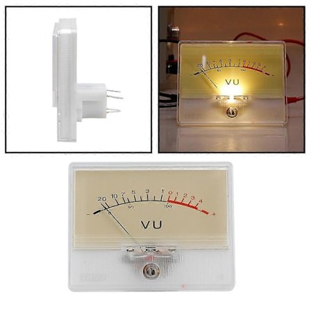 Højfølsom VU-måler Gul Panel VU-måler til Hjemme Audio Teater Mixer - (LGL)