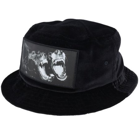 Calza Pennello - Svart bucket Hatt - Dogs Bill Velvet Black Bucket @ Hatstore