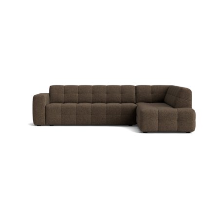 Paris hjørnesofa, højrevendt - Modesto Brun - 294x220x77cm - Elegant hjørnesofa med uovertruffen komfort - Perfekt som stilfuldt samlingspunkt i stuen