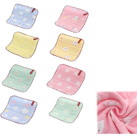 8 st Tvättsvampar för Bebis, Bomulls-Muslin, 25 x 25 cm Extra S