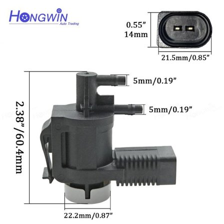 Gælder for Audi vakuum magnetventil 1K0906283A~00526