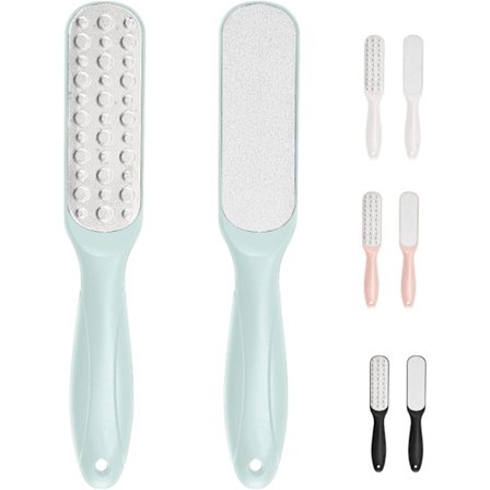 Fotfil för att ta bort förhårdnader, Fotfil för död hud, Dubbelsidig metallfotfil i rostfritt stål