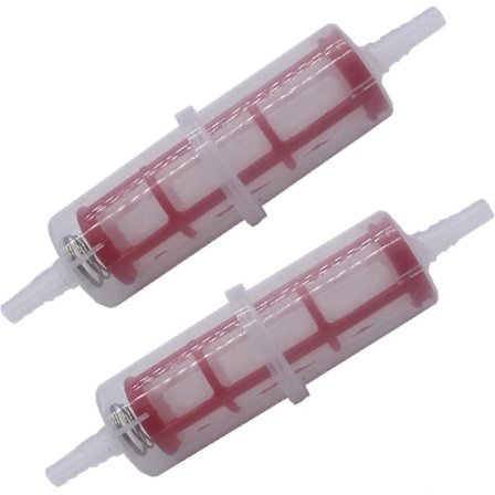 2 x Universal Benzin Inline Brændstoffilter til 8-10 mm Rør