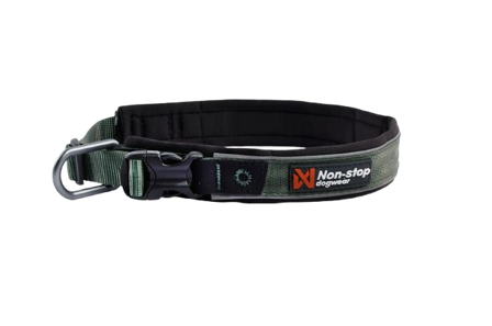 Non-Stop Dogwear - Roam Collar Green Medium - Hund - Halsbånd - ZOO.no