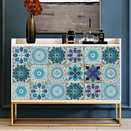 20 ark (15 x 15 cm) Mandala väggstickers - PVC - Vattentät(stil 2)