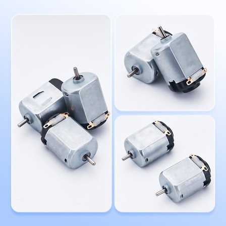 Micro 130 Motor Leksaksmotor Teknikfläkt Vetenskapliga Experiment Fyrhjulsdrift Motor DC Liten Motor 10-pack