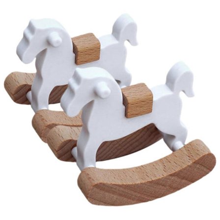 Pienoiskeinuhevonen Nukkekodin Huonekalumalli Hahmo 1/12 Nukkekodin Makuuhuoneen Somistus Askartelutarvikkeet[YJD]