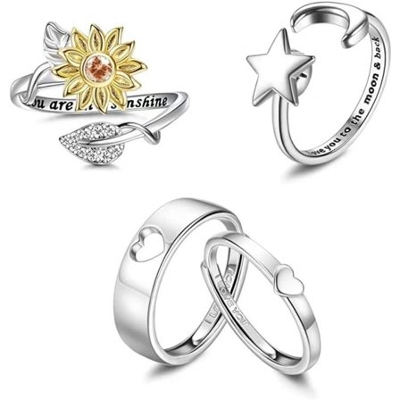 Antistressring, 4 Ringar Flerfärgad